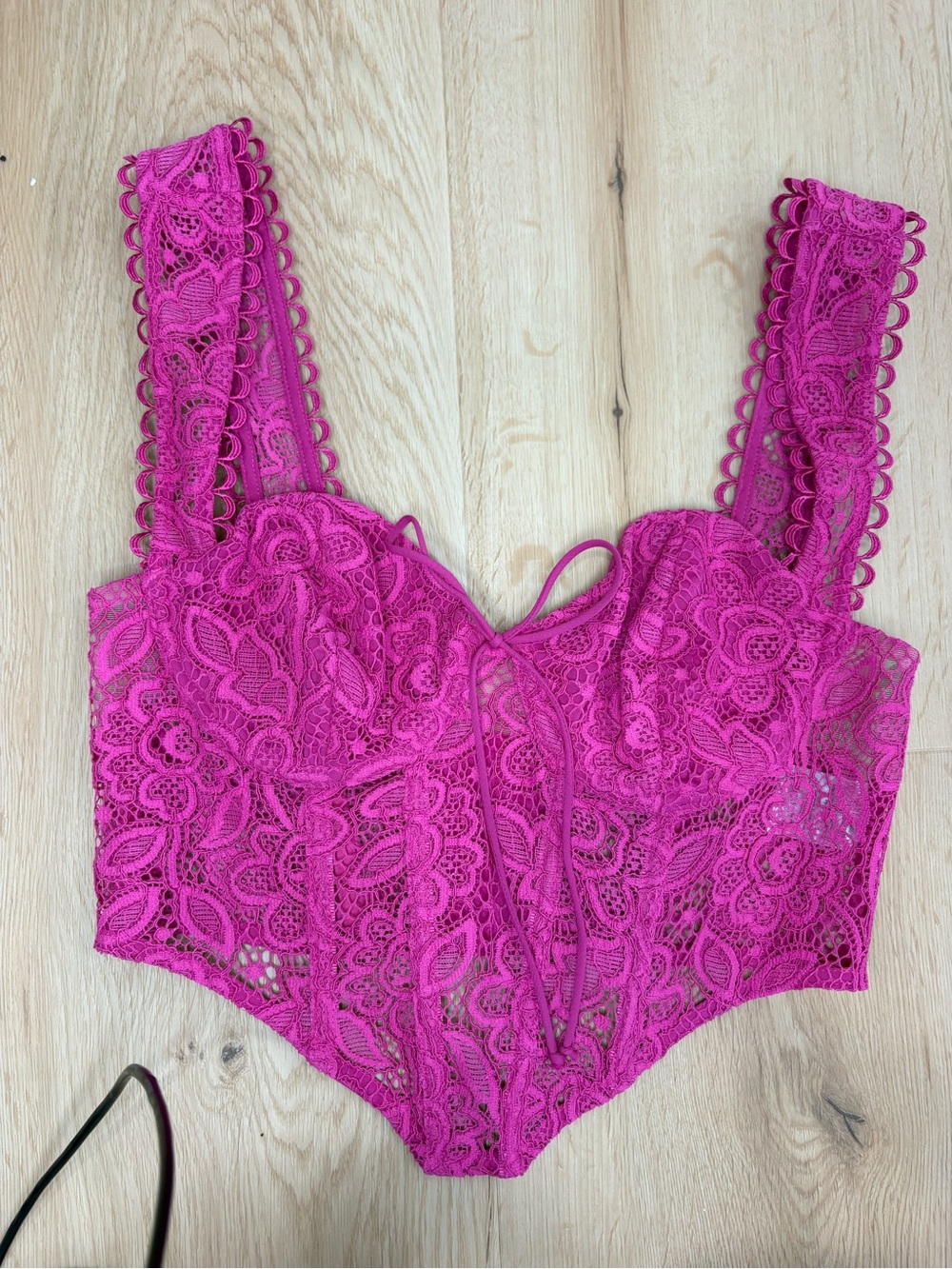 For Love and Lemons Sammie corset top pink small - Picture 3 of 5